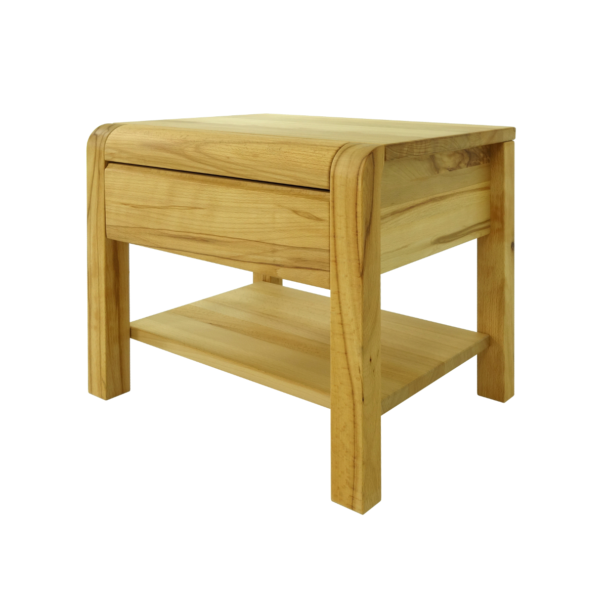 33. Massivholznachttisch Kernbuche - Barowski-Wohnraum - Olivia - Schadstofffrei - Formaldehydfrei