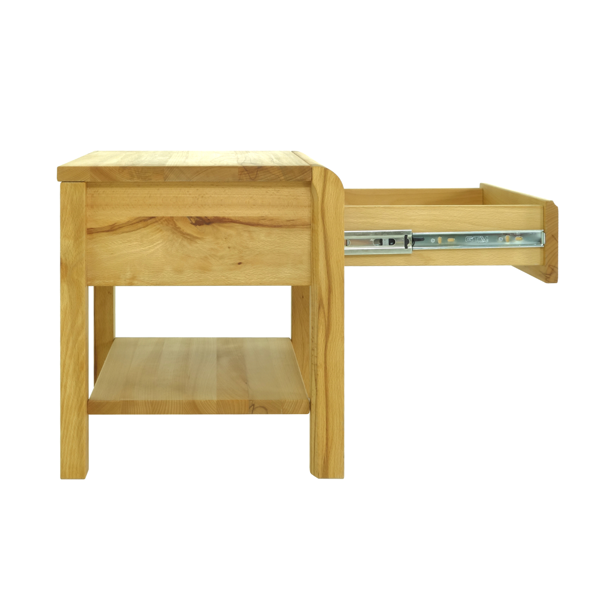 35. Massivholznachttisch Kernbuche - Barowski-Wohnraum - Olivia - Schadstofffrei - Formaldehydfrei
