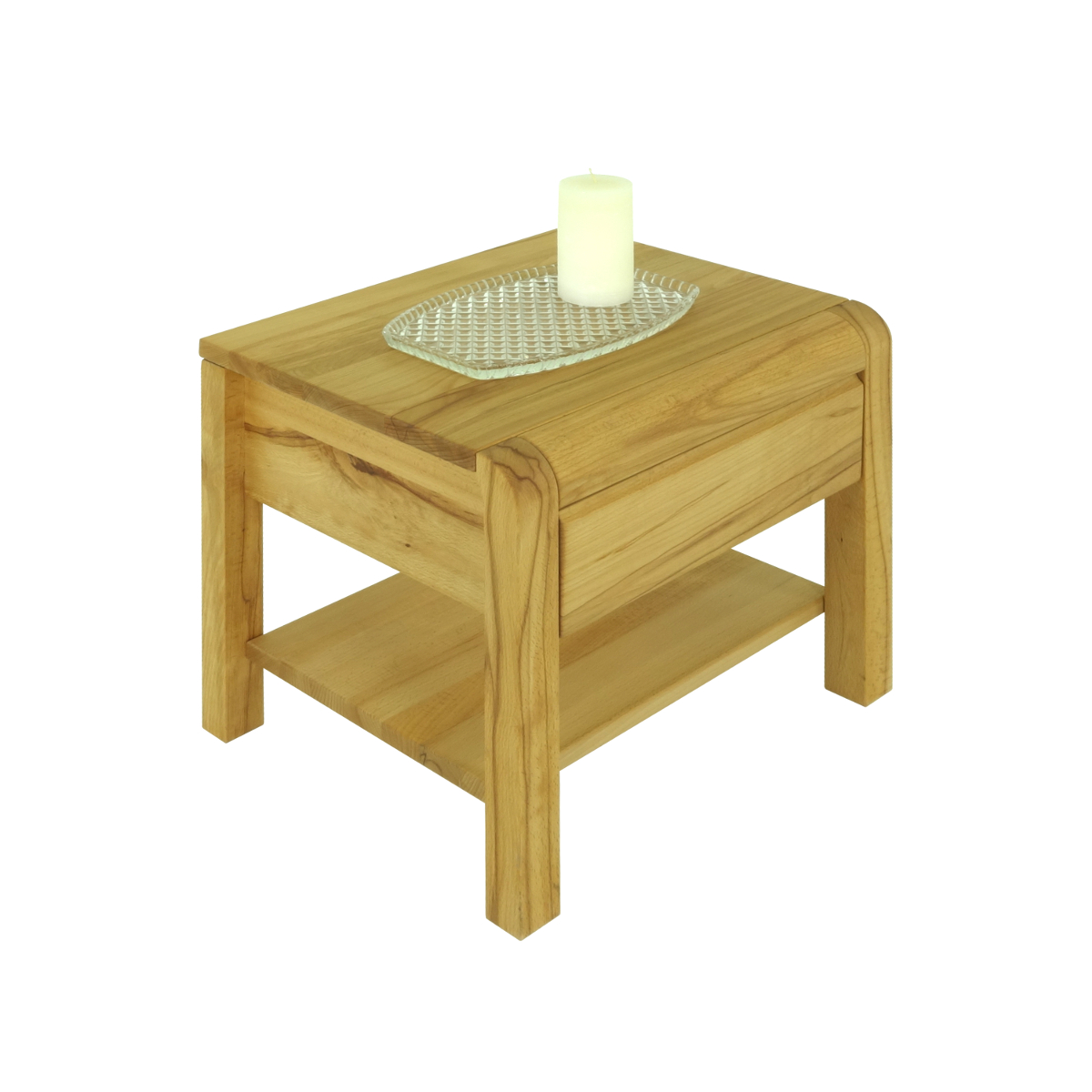 39. Massivholznachttisch Kernbuche - Barowski-Wohnraum - Olivia - Schadstofffrei - Formaldehydfrei