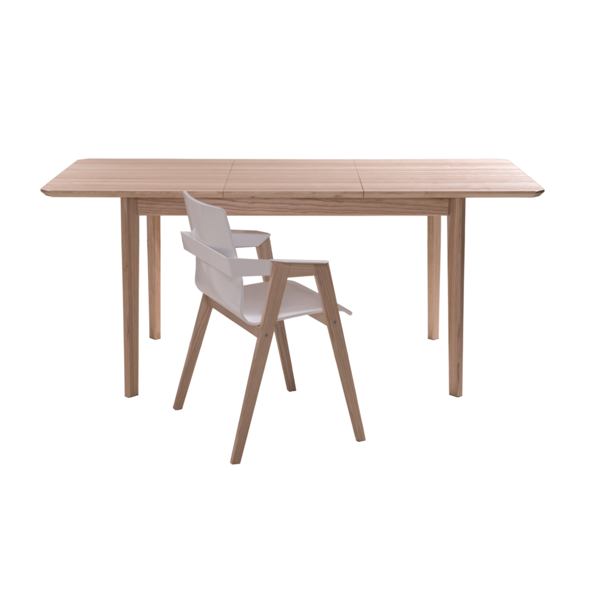 101. Massivholztisch T - Esche - Barowski-Wohnraum - Schadstofffrei - Formaldehydfrei