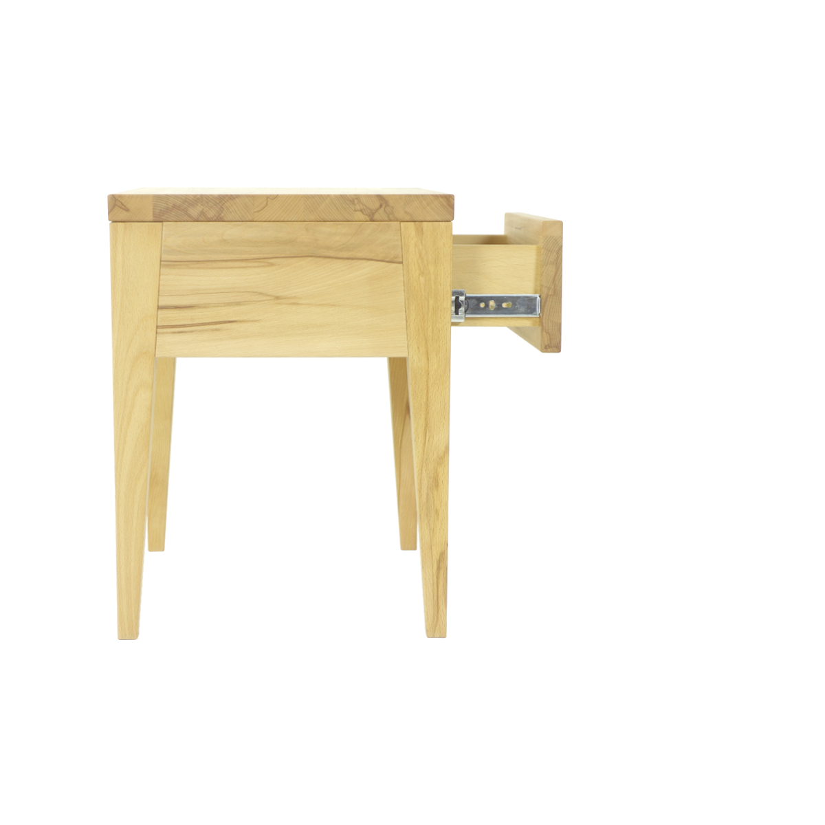 80. Massivholznachttisch Kernbuche - Barowski-Wohnraum - Modena - Schadstofffrei - Formaldehydfrei