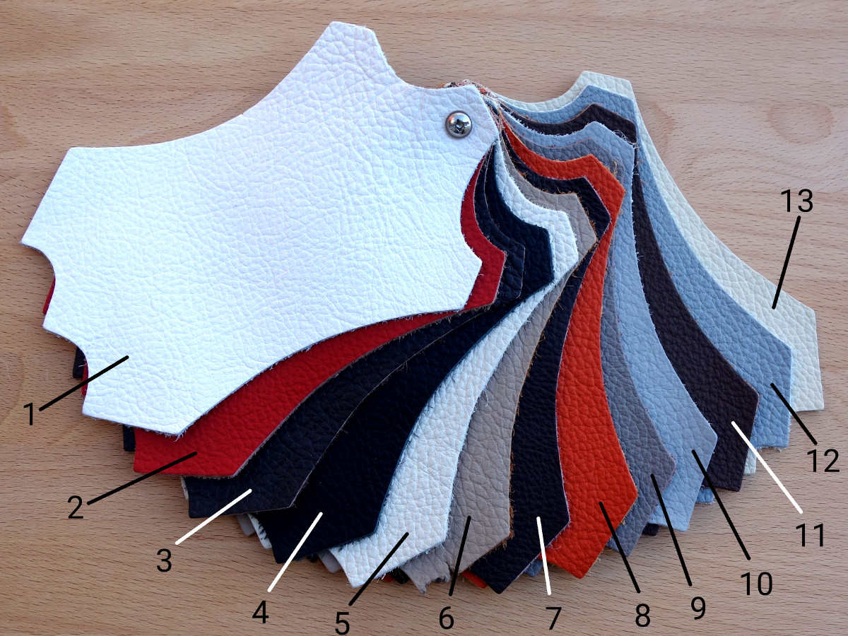 175. Lederapplikation - Barowski-Wohnraum - Fabian - Naturleder - Leder Natur